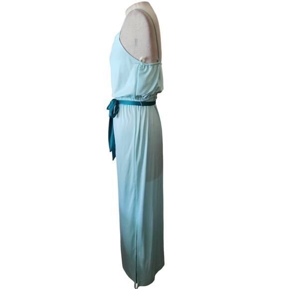 Vintage Light Blue Dress and Short Sleeve Duster Set Size Small - Picture 5 of 7